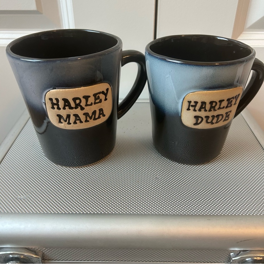 Harley Mama‎ & Harley Dude Coffee Mug Pair